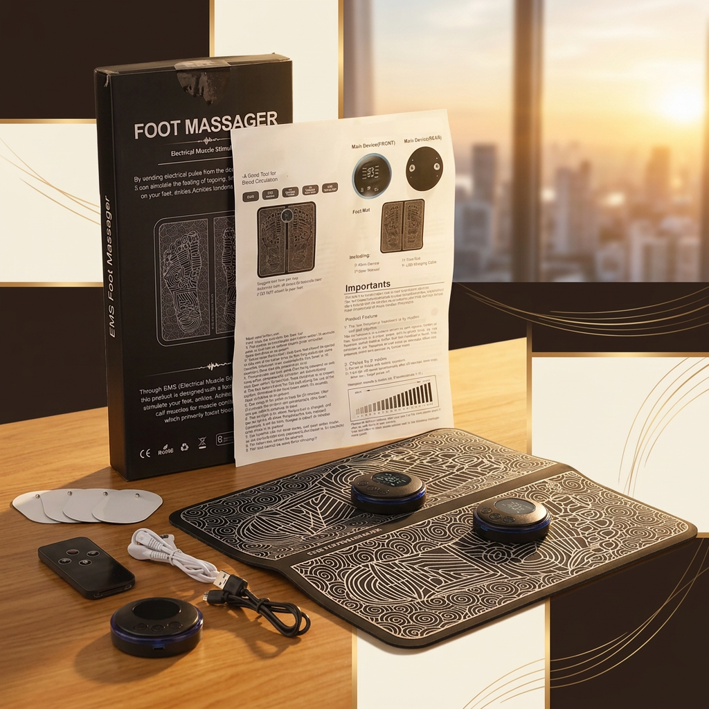 Rechargeable Foot Massage Pad with Remote