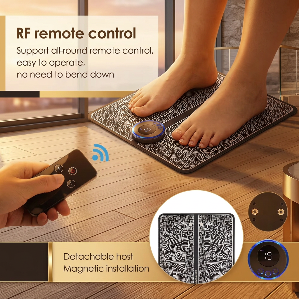Rechargeable Foot Massage Pad with Remote