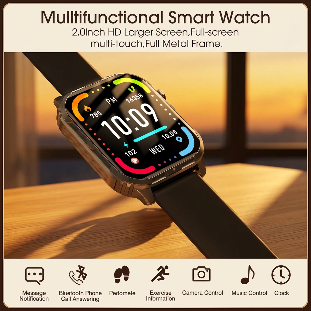 H5 Fitness Smartwatch with Bluetooth Calling