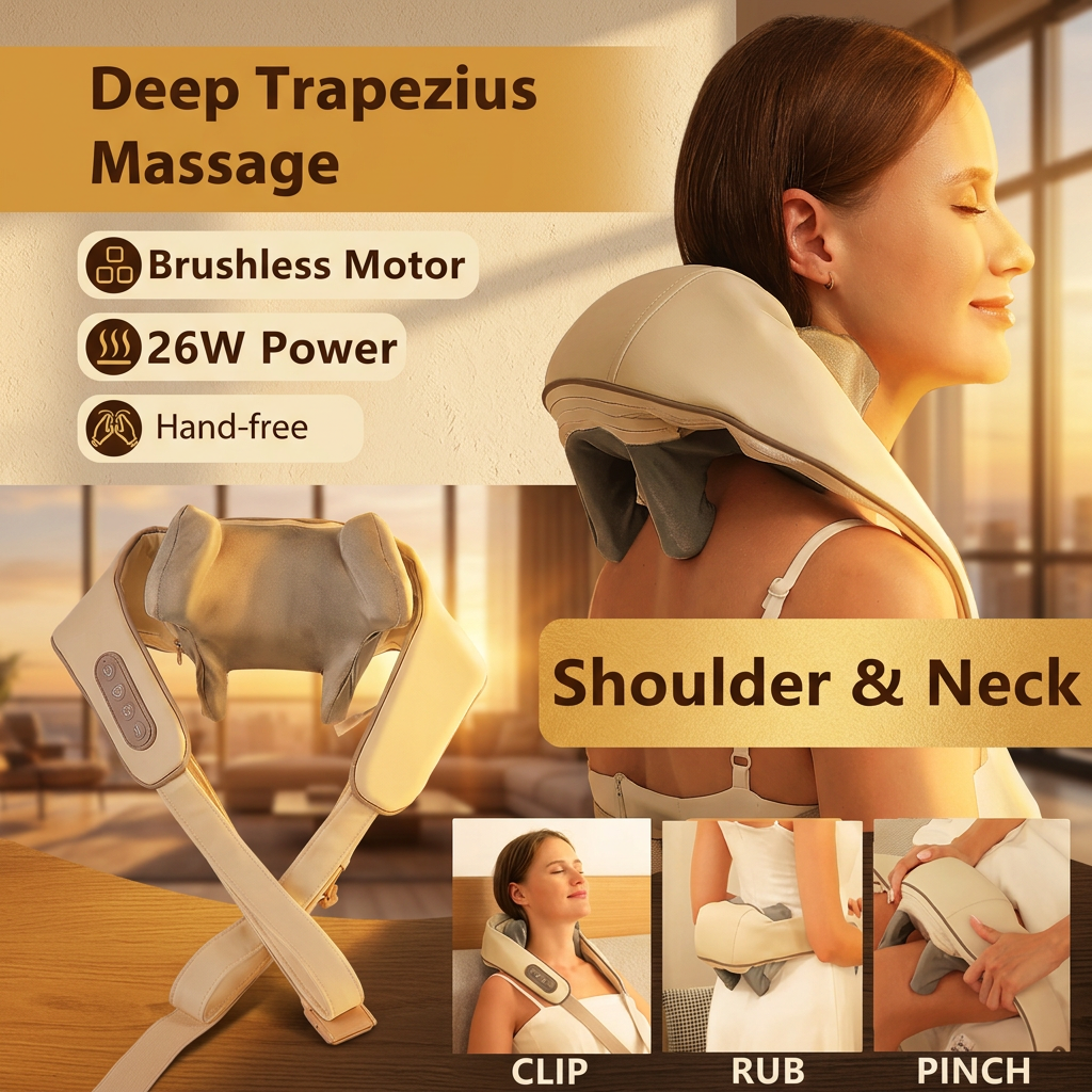 Cordless Kneading Neck & Shoulder Massager