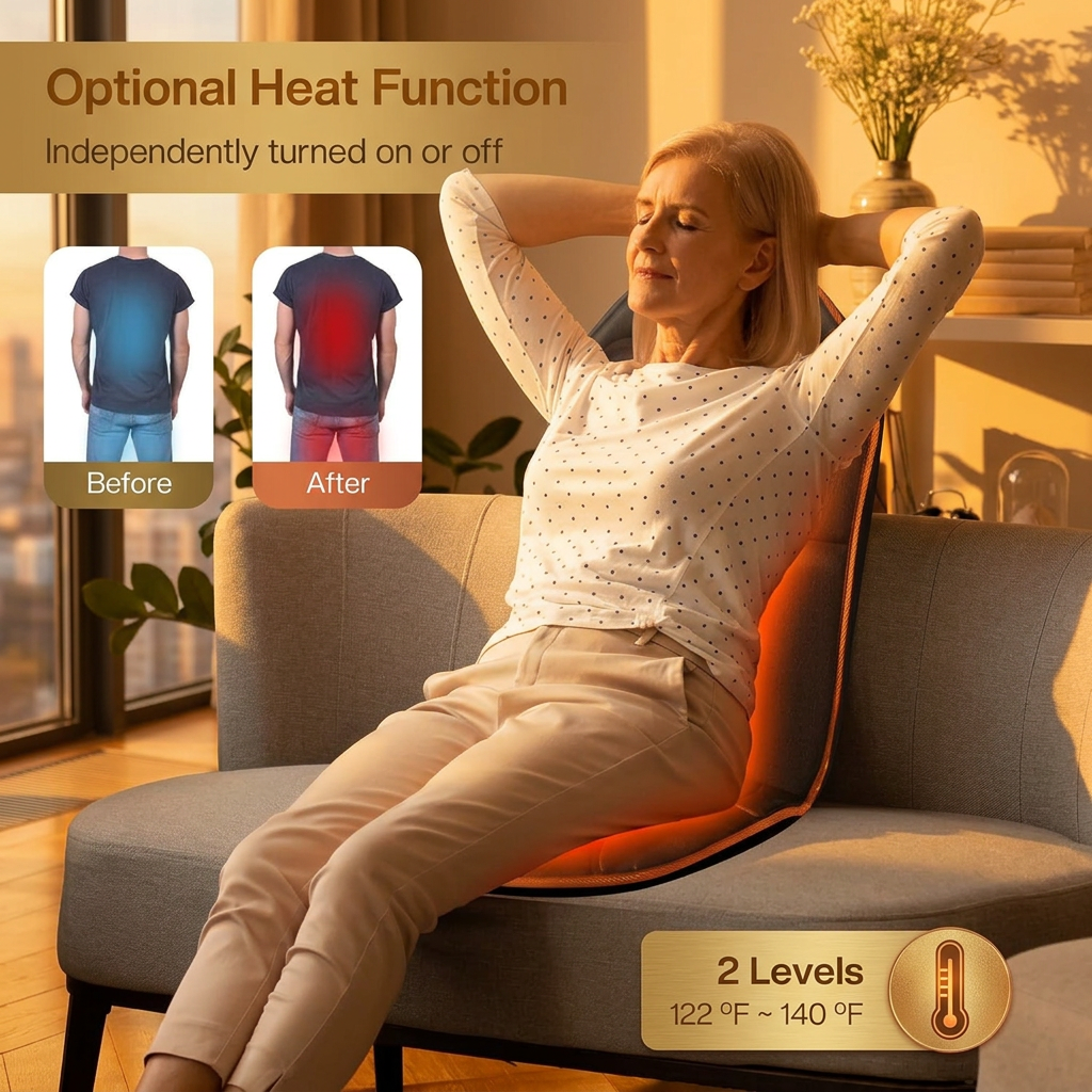 Vibration Massage Seat Cushion with Heat