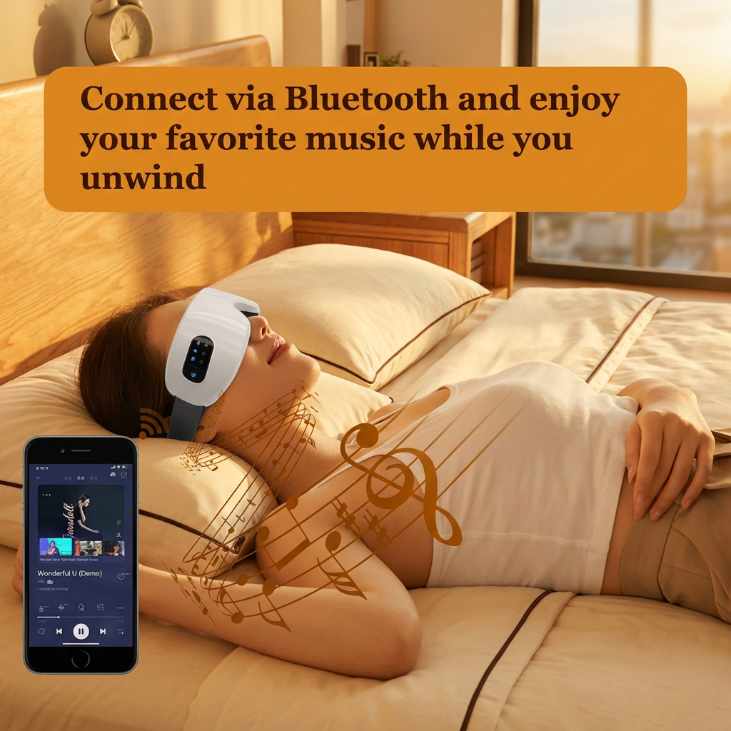 Unwind Heated Eye Massager with Bluetooth